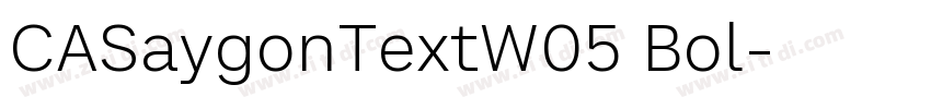 CASaygonTextW05 Bol字体转换